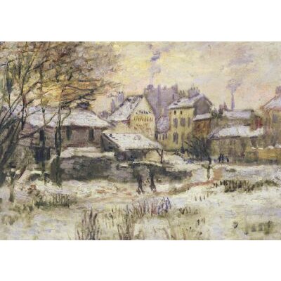 Claude Monet. Sonnenuntergang im Schnee, 1875