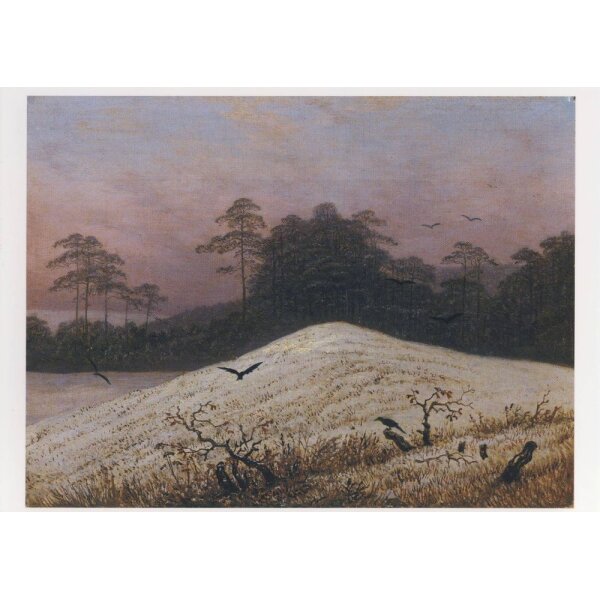 Caspar David Friedrich. Schneehügel mit Raben