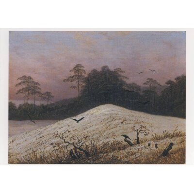 Caspar David Friedrich. Schneehügel mit Raben