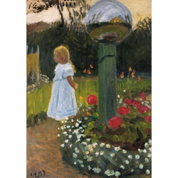 Otto Modersohn. Elsbeth im Garten, 1903