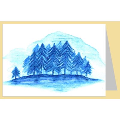 Franziska Seehausen. Blauer Wald