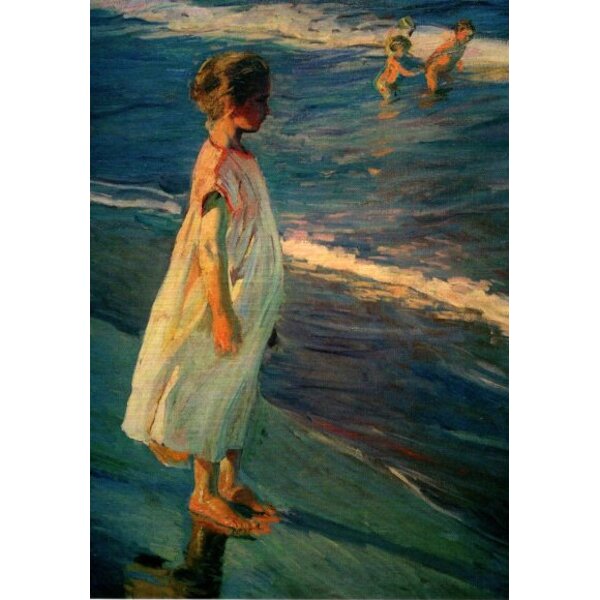 Joaquin Sorolla Y Bastida. Badezeit. Mädchen am Strand, 1904