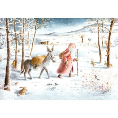 Dorle Schausbreitner. St. Nicolaus und der Esel, 21 x...
