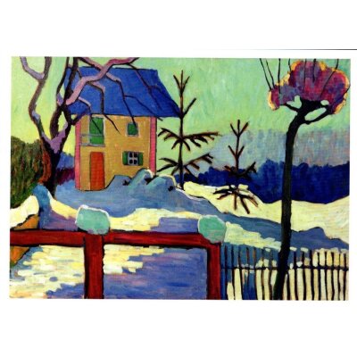 Gabriele Münter. Haus in der Wintersonne, 1909