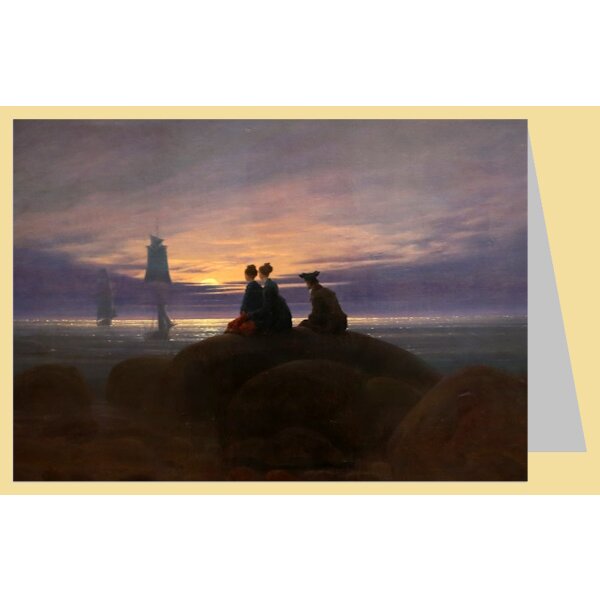 Caspar-David Friedrich. Mondaufgang am Meer, 1822