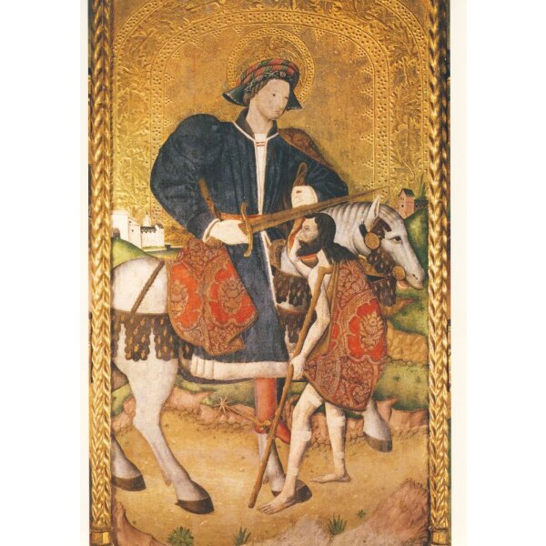 Gotische Malerei. Sankt Martin. XV. Jh.