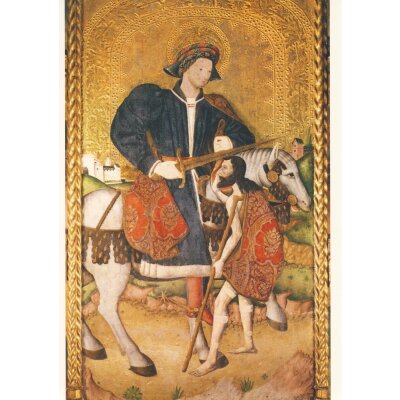 Gotische Malerei. Sankt Martin. XV. Jh.