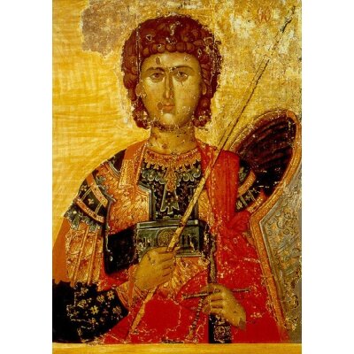 Byzantinische Ikone. Sankt Georg