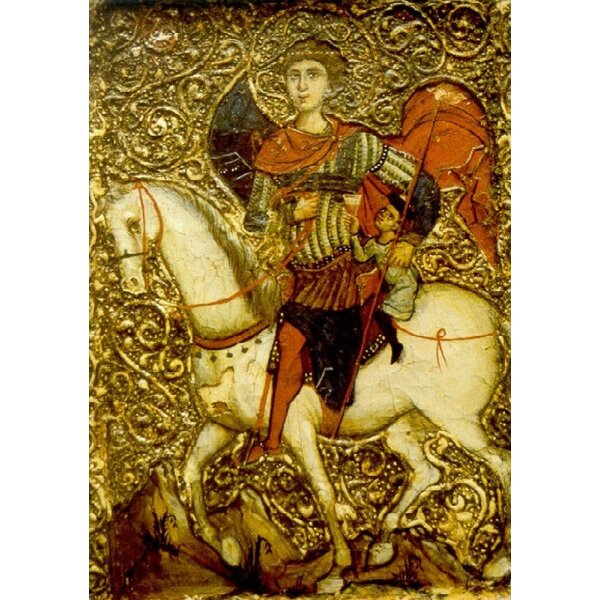 St. Georg. Ikone, 2. Hälfte des 13. Jh.