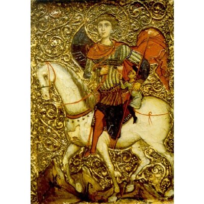 St. Georg. Ikone, 2. Hälfte des 13. Jh.