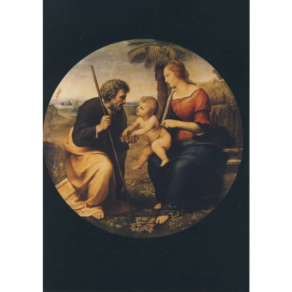 Raffael. Heilige Familie unter dem Palmembaum, um 1507