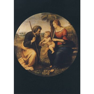Raffael. Heilige Familie unter dem Palmembaum, um 1507