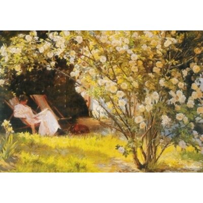 Kröyer.  Rosen, die Frau des Künstlers im...