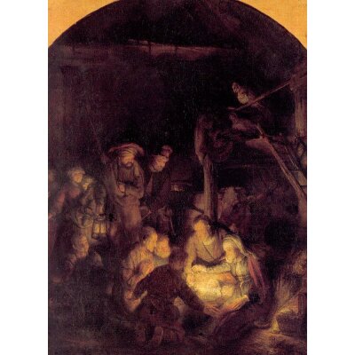 Rembrandt. Anbetung der Hirten