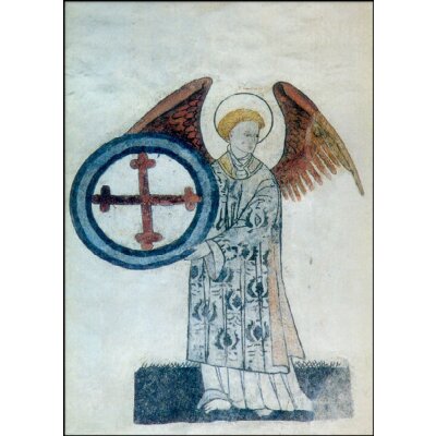 Engel mit Kreuz, 15. Jh.