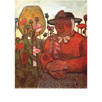Modersohn-Becker. Alte Armenhäuslerin im Garten