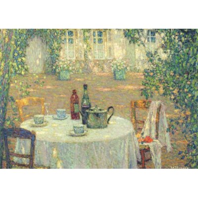 Henri le Sidaner. Tisch im Sonnenschein, im Garten