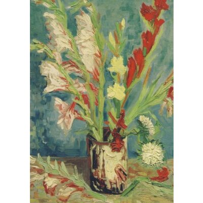 Vincent van Gogh. Vase mit Gladiolen, 1886