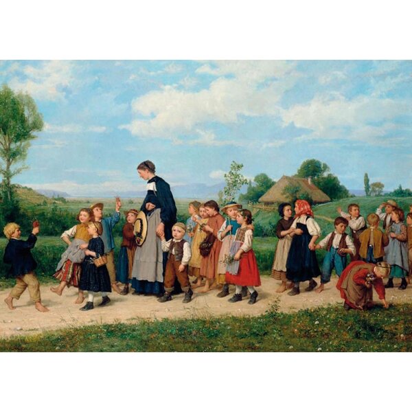 Albert Anker. Der Schulspaziergang, 1872