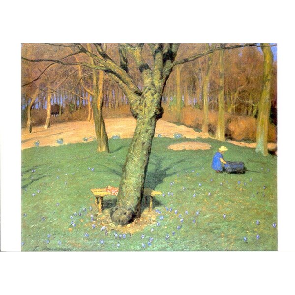 Fritz Overbeck. Frühling im Garten, 1906