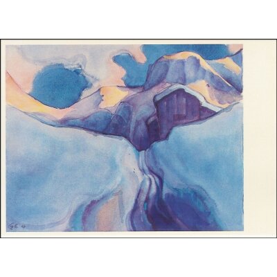 Hans Geissberger. Winterabend in den Bergen