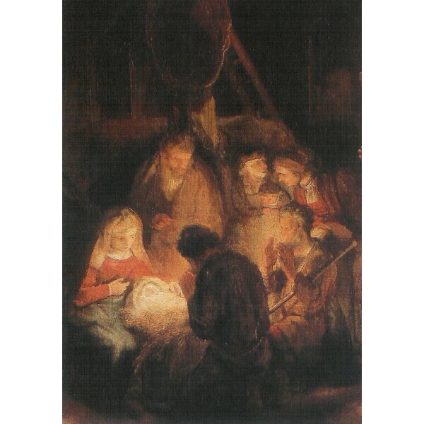 Rembrandt. Anbetung der Hirten, Ausschnitt (1646)