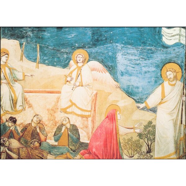 Giotto di Bondone. Engel am Grabe