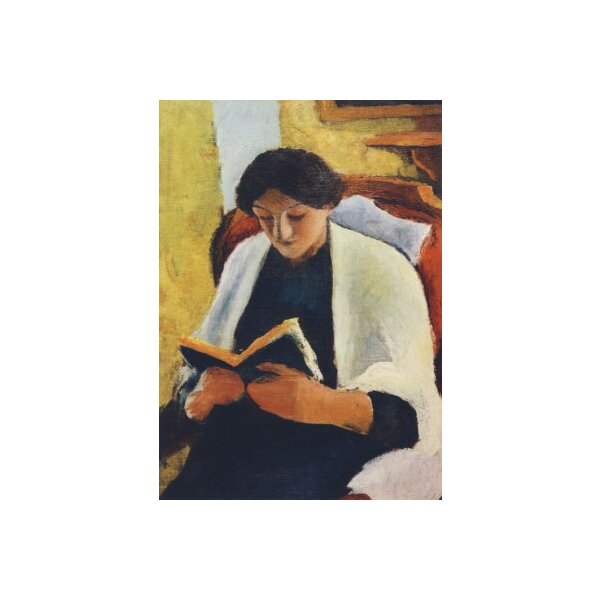 August Macke. Lesende Frau im roten Sessel, 1910