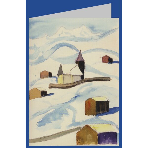 Hermann Hesse. Bei Arosa. Aquarell Januar 1929