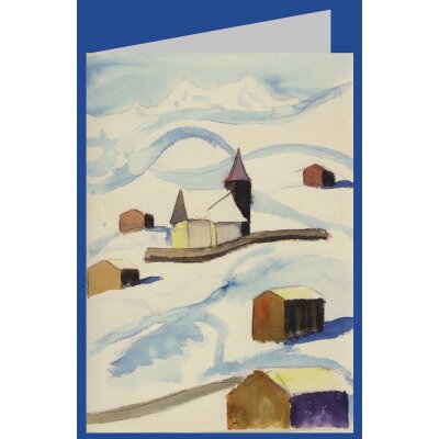 Hermann Hesse. Bei Arosa. Aquarell Januar 1929