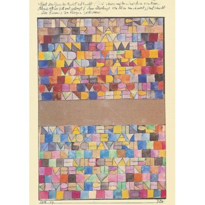 Paul Klee. Einst dem Grau der Nacht enttaucht, 1917/18. KK