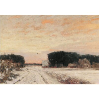 Hans Ende. Winter in Worpswede, um 1900