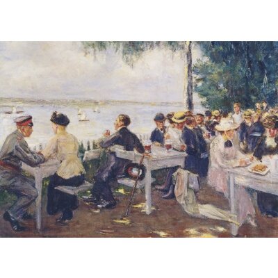 Max Liebermann, Gartenlokal an der Havel - Nikolskoe, 1916