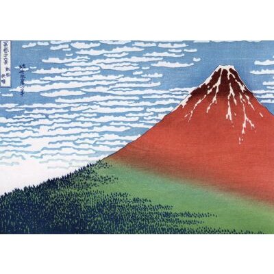 Katusushika Hokusai, Aussicht bei klarer...