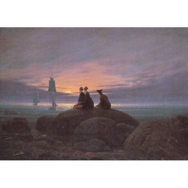 Caspar David Friedrich. Mondaufgang am Meer