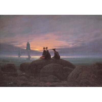 Caspar David Friedrich. Mondaufgang am Meer