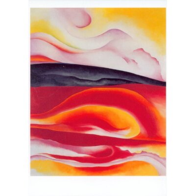 Georgia O´Keeffe. Rotes, gelbes und schwarzes Farbband, 1924