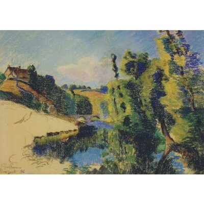 Armand Guillaumin, Flusslandschaft bei Crozant, 1896