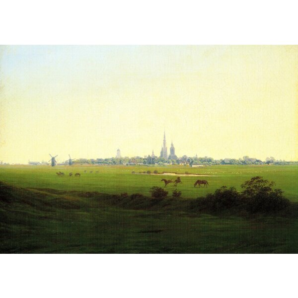 Caspar David Friedrich. Wiesen bei Greifswald, 1821