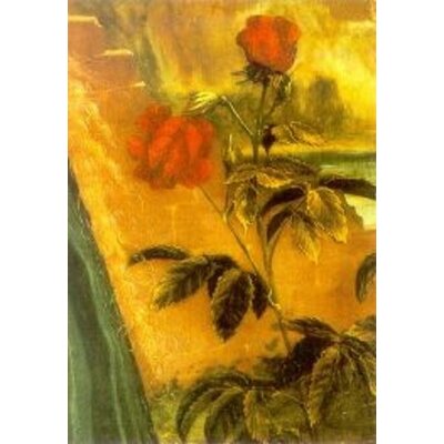 Matthias Grünewald. Die Geburt Christi, Detail-Rose
