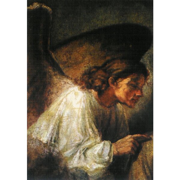 Rembrandt. St. Joseph`s Traum, Ausschnitt um 1650