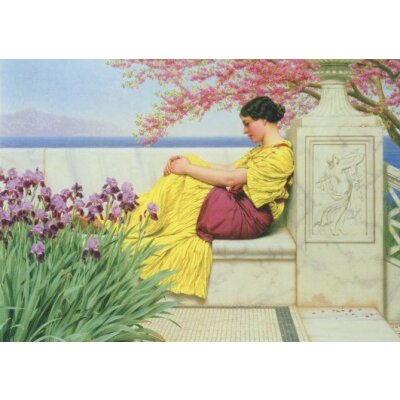 Godward, John William. Unter blühenden Zweigen, 1917
