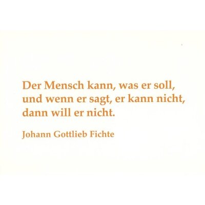 Johann Gottlieb Fichte in "Berichtigung der Urteile des P..