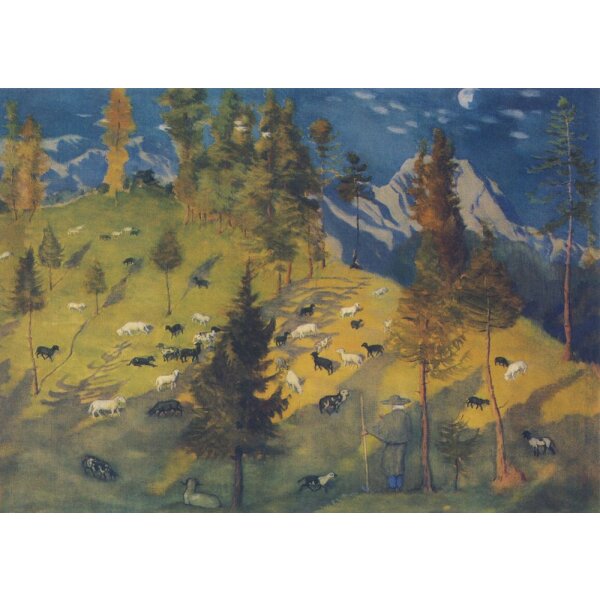 Ernst Kreidolf. Schafweide, 1920/21