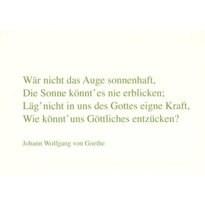 Johann Wolfgang von Goethe.