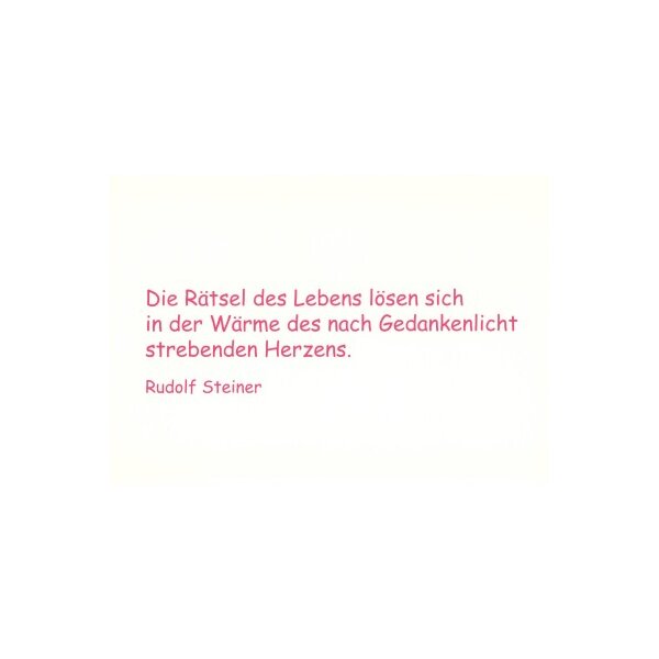 Rudolf Steiner, in "Wahrspruchworte"