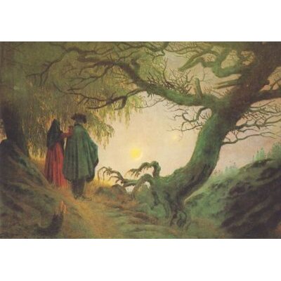 Caspar David Friedrich. Mann und Frau, den Mond betrachtend