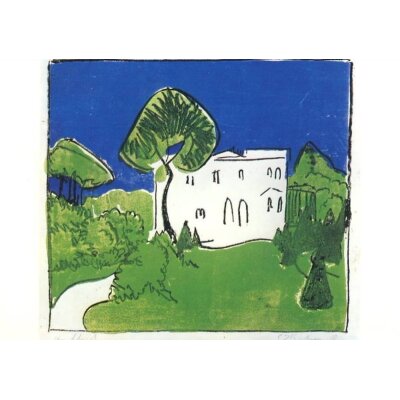 Ernst Ludwig Kirchner. Weisse Villa in Hamburg, 1910