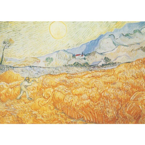 Vincent van Gogh. Weizenfeld hinter dem Hospital Saint-Paul