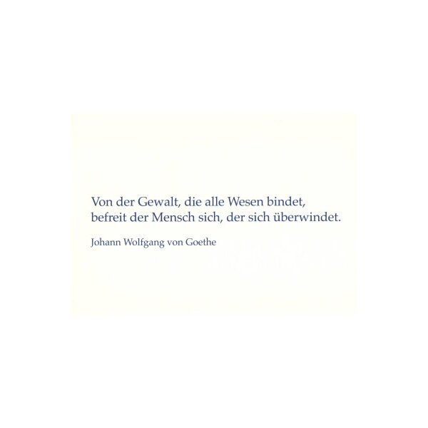 Johann Wolfgang von Goethe aus: "Die Geheimnisse-Ein Fr."